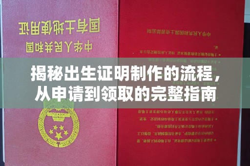 丛台揭秘出生证明制作的流程，从申请到领取的完整指南